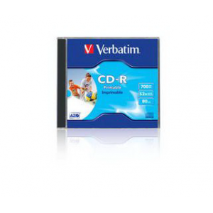    VERBATIM CD-R80 52x 700  slim box 10.