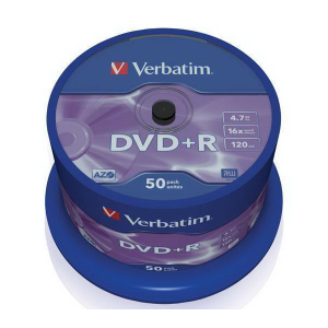    VERBATIM DVD+R 16x 4,7Gb (50) Cake Box