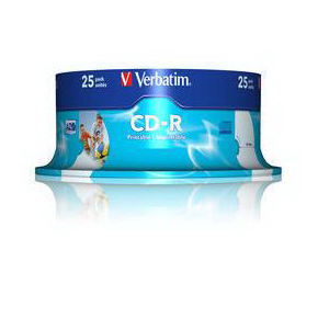    Verbatim CD-R80 48x 700  (25 ) Printable InkJet   cake box