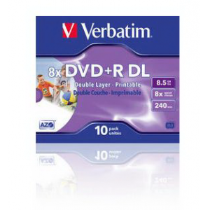 DVD+R  8,5Gb VERBATIM Double Layer 10 Cake Box