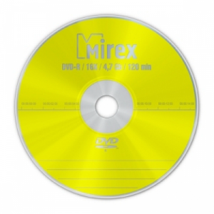    MIREX DVD-R 16x, 4.7 Gb, (25) Cake box 