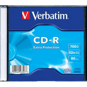    VERBATIM CD-R80 min 48-/52- 700Mb (Slim case)
