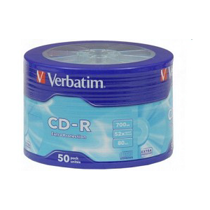    Verbatim CD-R80 52x 700  (50 )  cake box Shrink (43728)