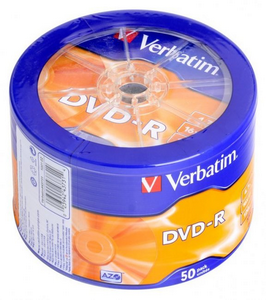    VERBATIM DVD-R 16x 4.7Gb 50 printable Shrink