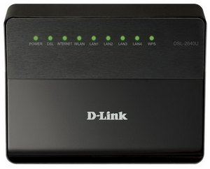 Wi-Fi  ADSL D-Link DSL-2640U (Annex A 4xLAN 100/ Wi-Fi 150/)