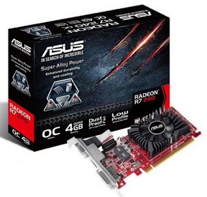  AMD Radeon R7 240 4Gb ASUS 240-OC-4GD3-L