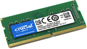  SODIMM DDR4 2400 4GB PC4-19200 Crucial CT4G4SFS824A