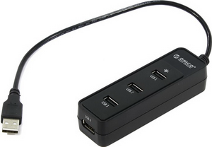 USB- Orico W5PH4-U2-BK 4  USB 2.0