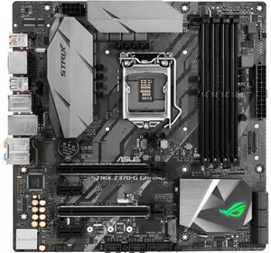   ASUS STRIX Z370-G  GAMING (LGA1151, Z370, 4*DDR4, HDMI+DP, SLI+CrossFireX, SATA3 + RAID, Audio, Gb LAN)