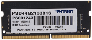  SODIMM DDR4 2133 4GB PC4-17000 Patriot PSD44G213381S