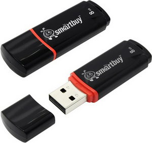  USB2.0 8Gb Smartbuy Crown SB8GBCRW-K Black